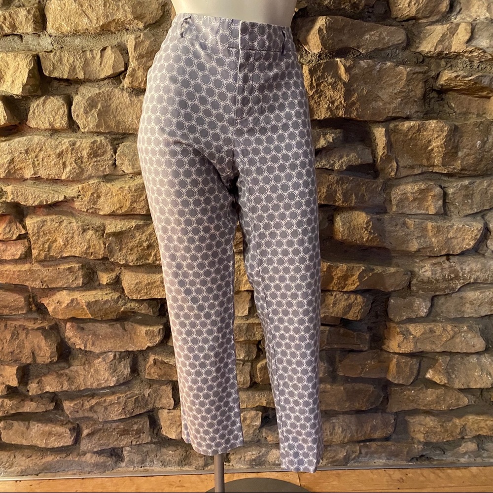 Banana Republic Printed Cotton Capri Pants Size 8